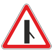 Дорожный знак 2.3.6 «Примыкание второстепенной дороги справа» (металл 0,8 мм, III типоразмер: сторона 1200 мм, С/О пленка: тип А коммерческая)